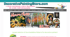 Desktop Screenshot of decorativepaintingstore.com